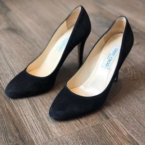 Jimmy Choo Black Suede Pumps